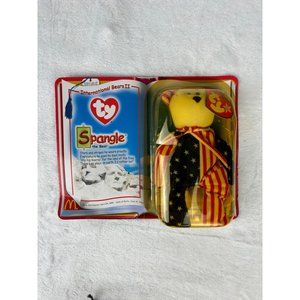 RARE Ty Beanie Baby Spangle The Bear McDonalds 1999 in Box Sealed Never Opened